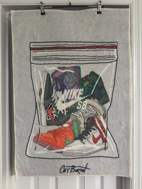 Nike Sneaker Bag Streetwear Accent Rug 22x32 Sneakerhead Decor